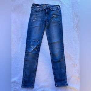 AE distressed skinny jeans
